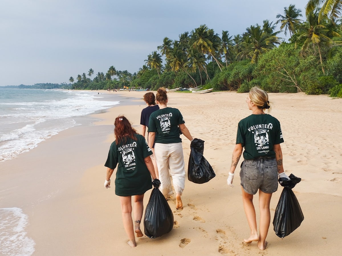 Beach Litter Collection Sri Lanka