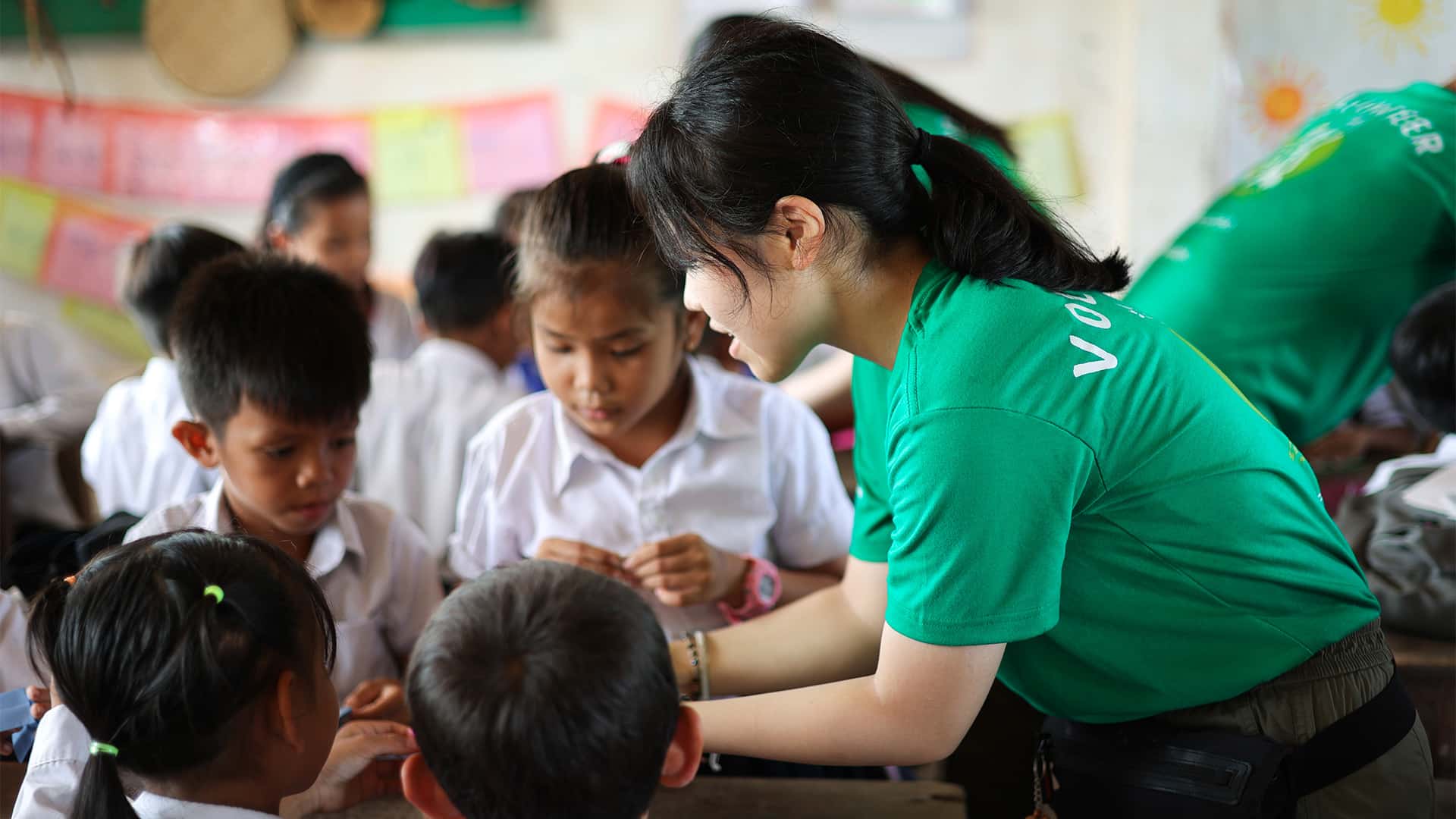 Cambodia Children in Classroom