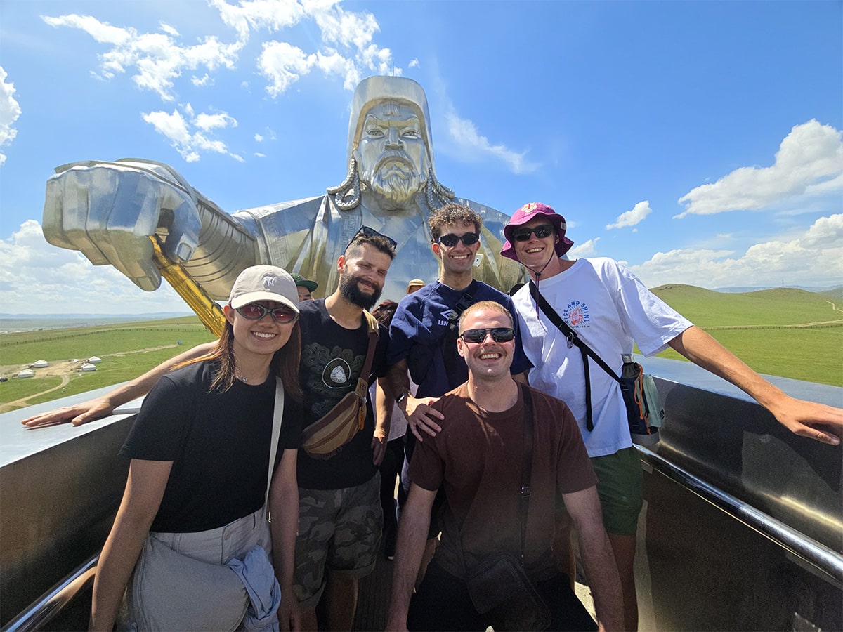 Group at Mongolia Statue