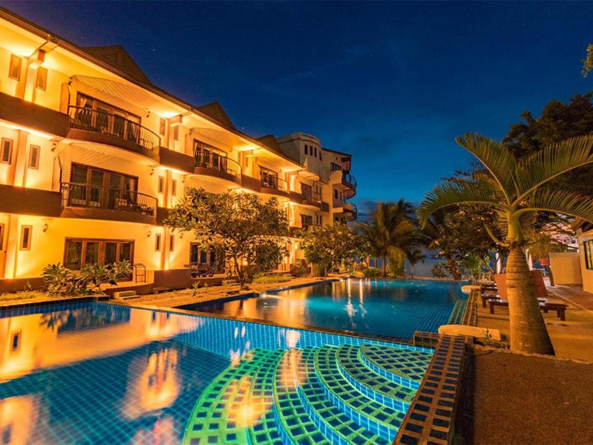 Pool at hotel in Koh Tao, Thailand