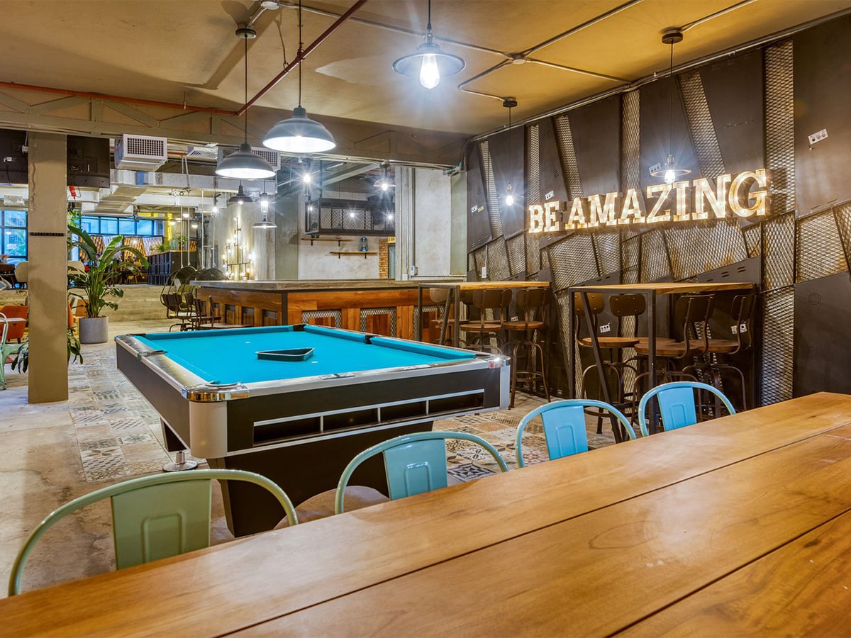 Inside of a hotel in Panama City