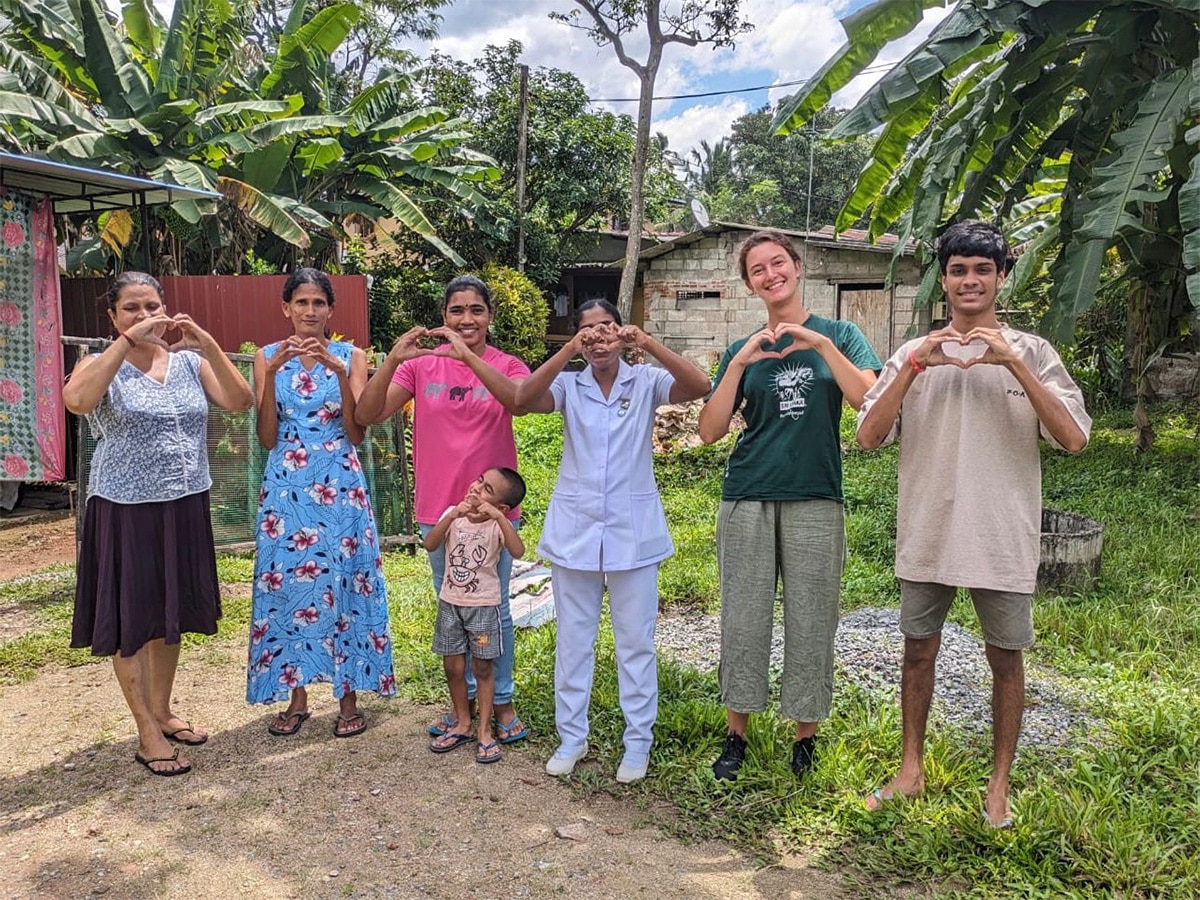 Participant and Family in Sri Lanka