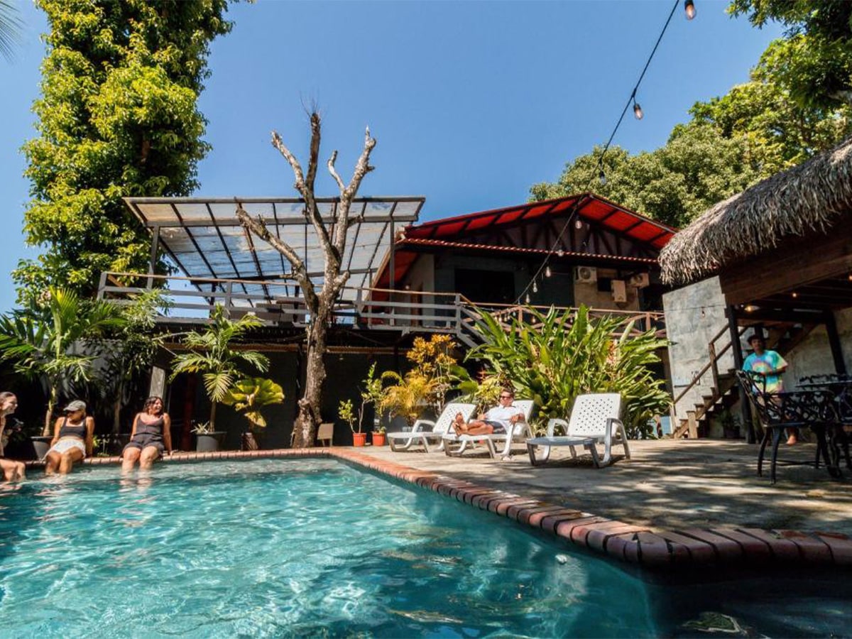 Pool outside of hotel in Costa Rica
