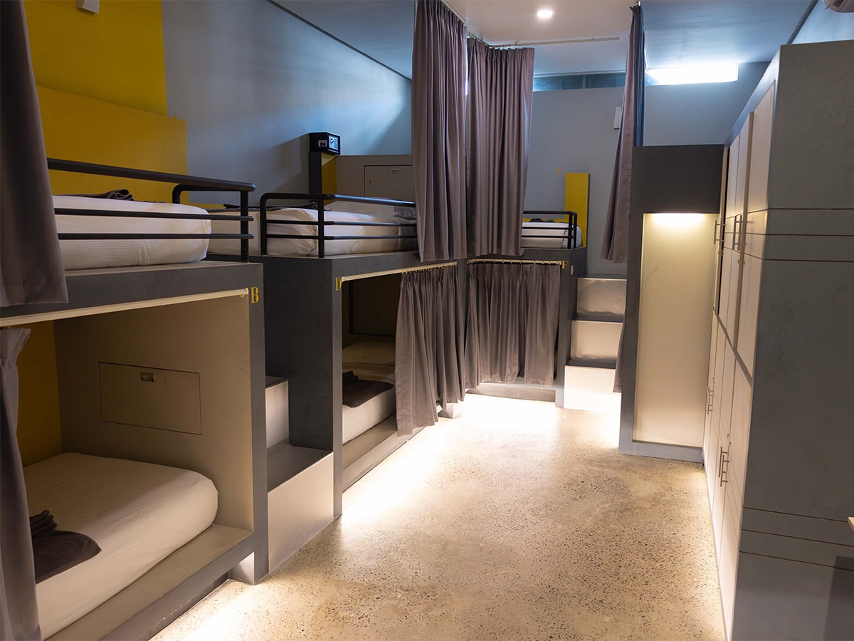 Inside of hostel in Cambodia