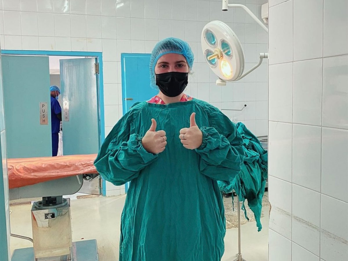 Woman in Scrubs tanzania
