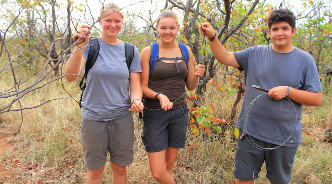 Teens on an anti-poaching patrol in Botswana