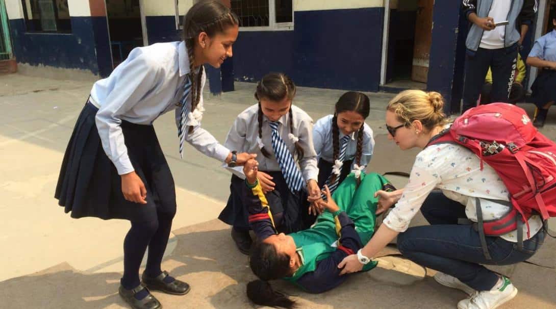 First aid training in Nepal