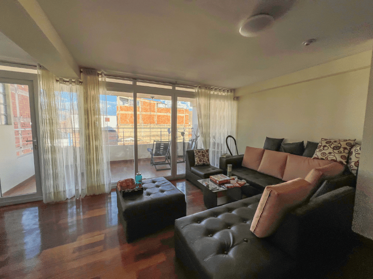 Interior of family accommodation in Cusco