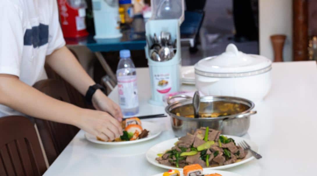 Take part in preparing your own food living with your host family