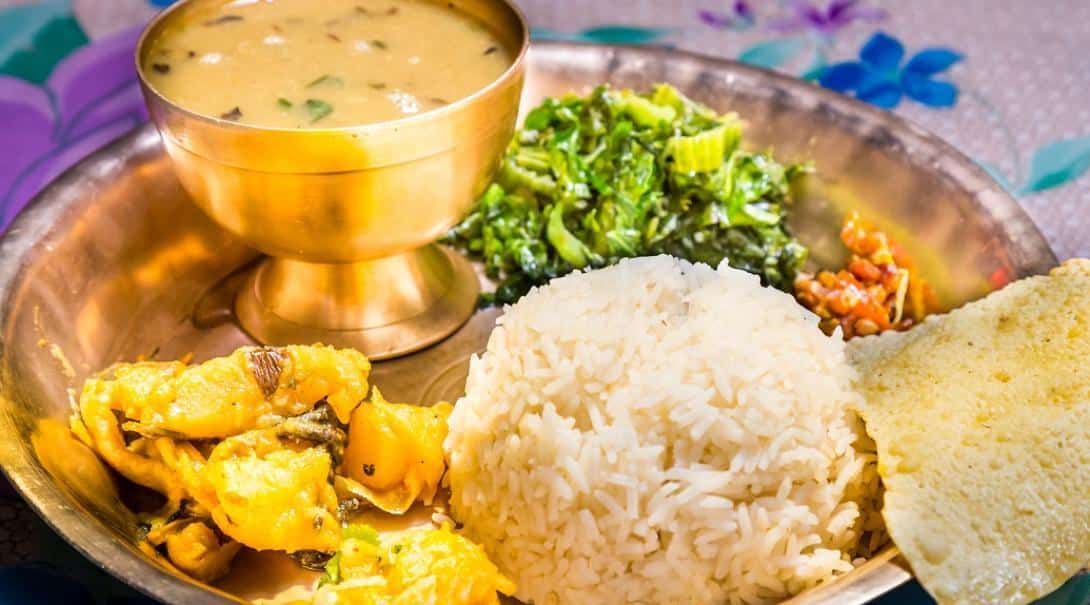 Savour Dal Bhat, a traditional Nepali dish