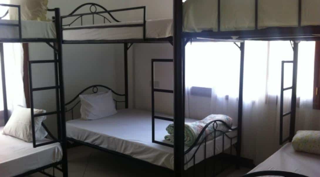 Typical bedroom in shared accommodation, Tanzania