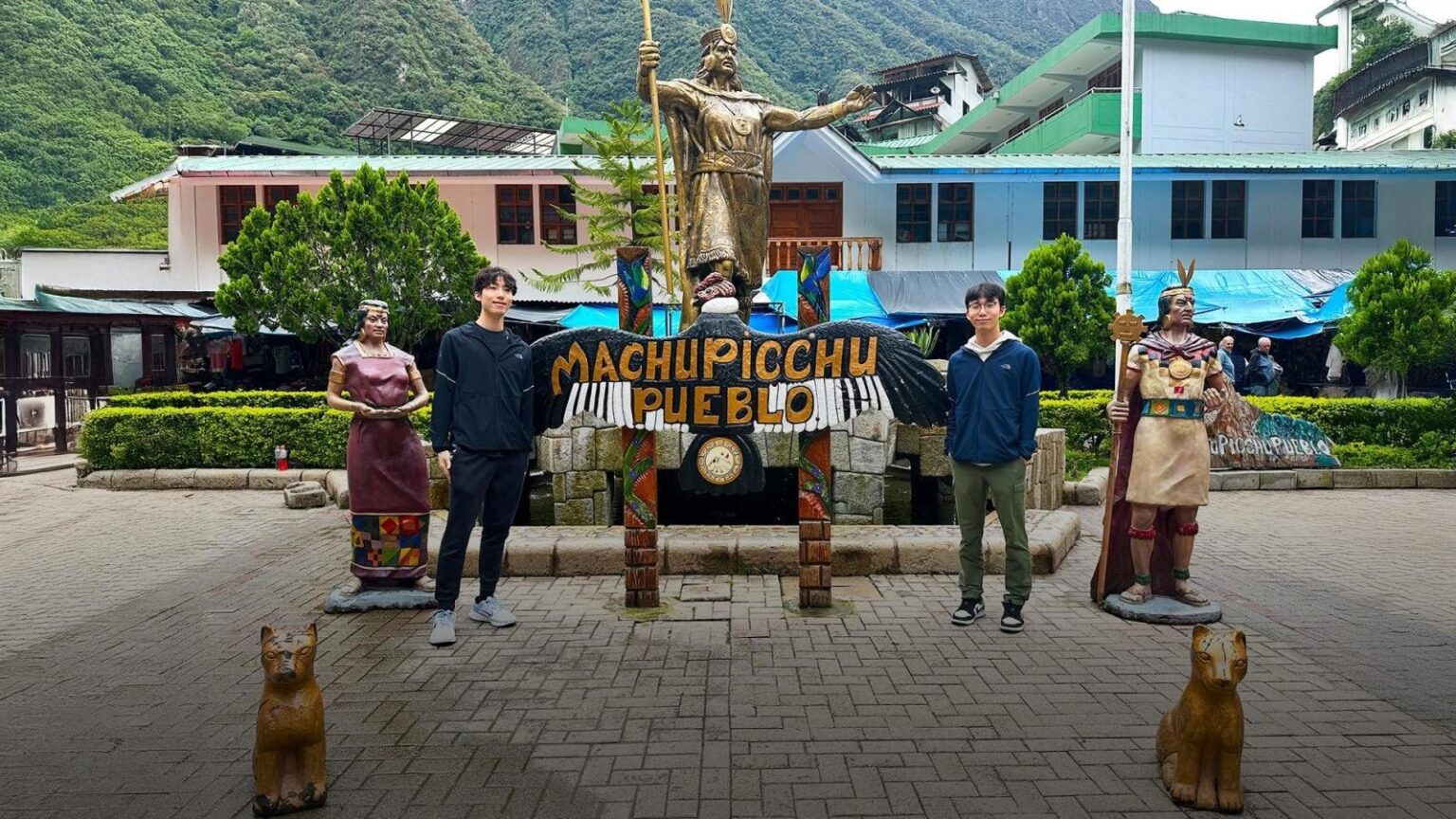 Sam and Jason on their medical undergrad programme in Peru